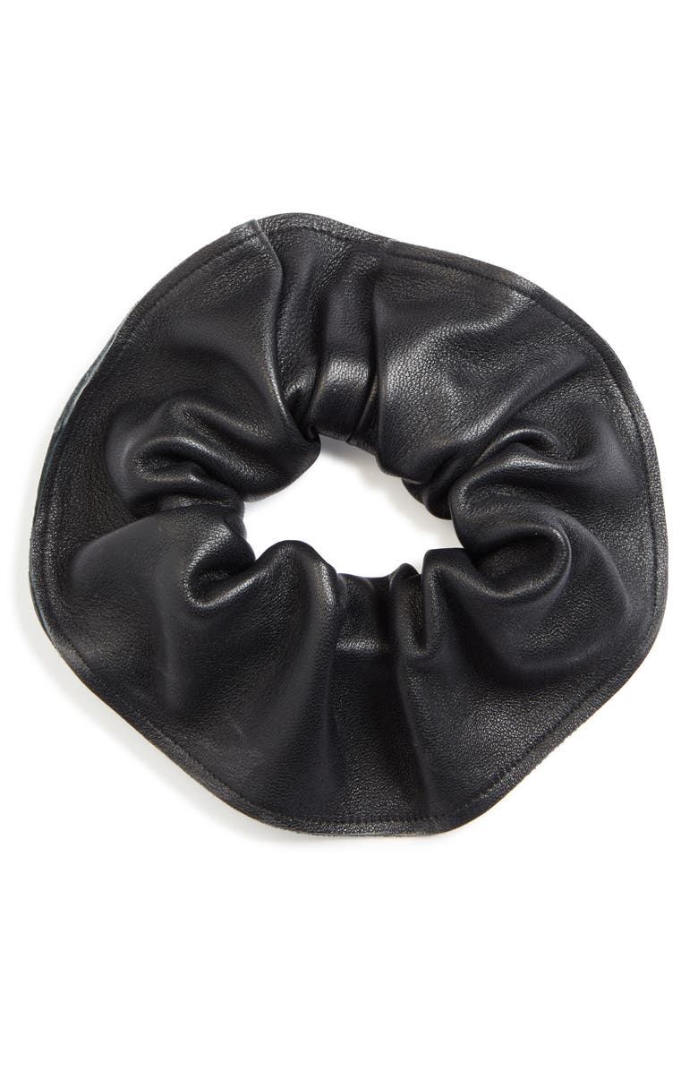rag & bone Lambskin Leather Scrunchie, Main, color, 