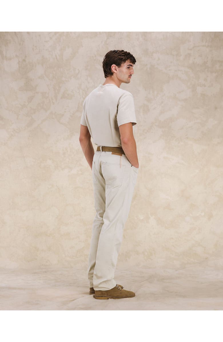 Fortela 913 Superjohn 5-Pocket Cotton Satin Denim, Alternate, color, Taupe