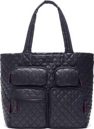 MZ Wallace Large Metro Quilted Nylon Tote
