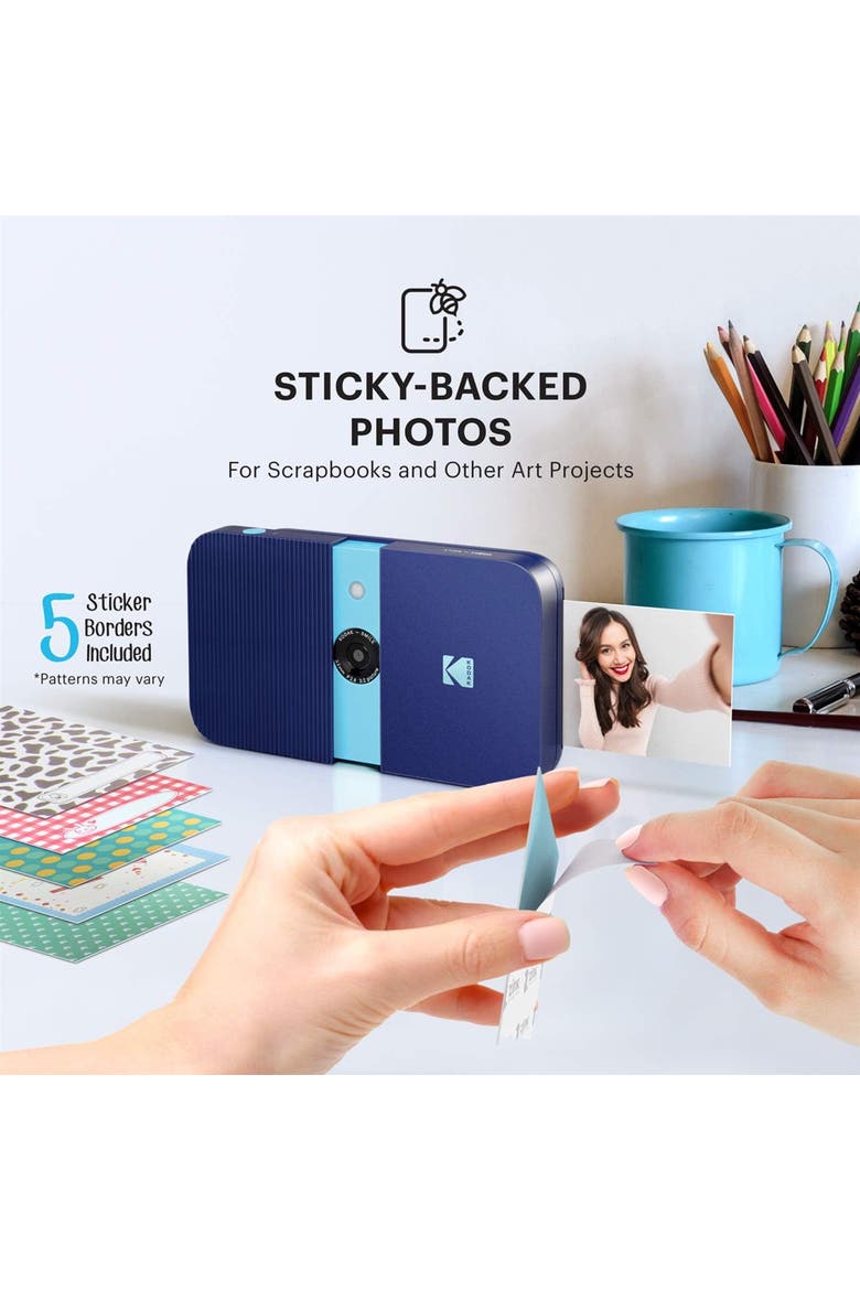 Smile Digital Instant Print Camera - Slide-Open 10MP Instant Camera 2x3, Alternate, color, Yellow
