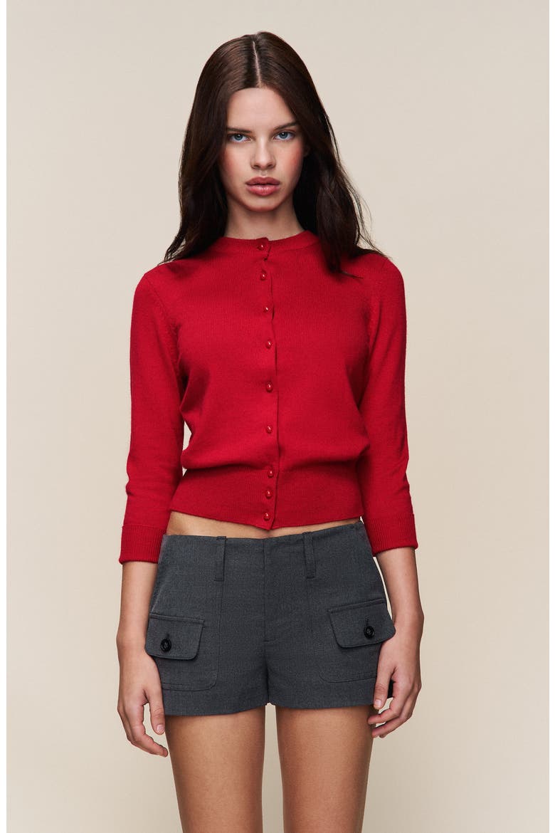 Emelie Wool Cardigan, Main, color, Red Love