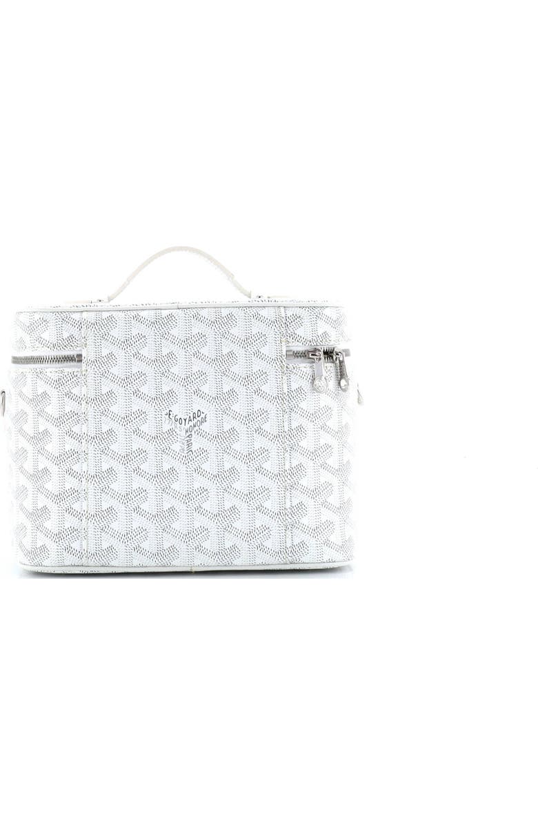 Pre-Owned Goyard Muse Vanity Case Coated Canvas, Alternate, color, White