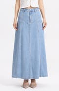 Bayeas Denim Maxi Skirt