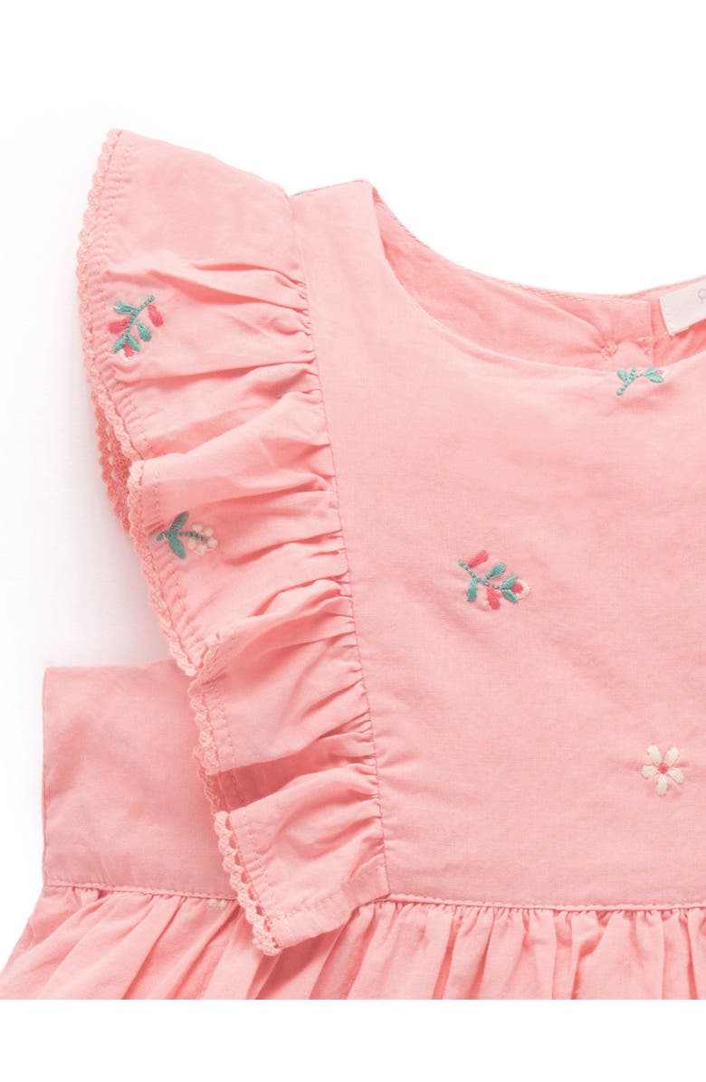 Purebaby Broderie Dress & Headband, Alternate, color, Swallow Broderie