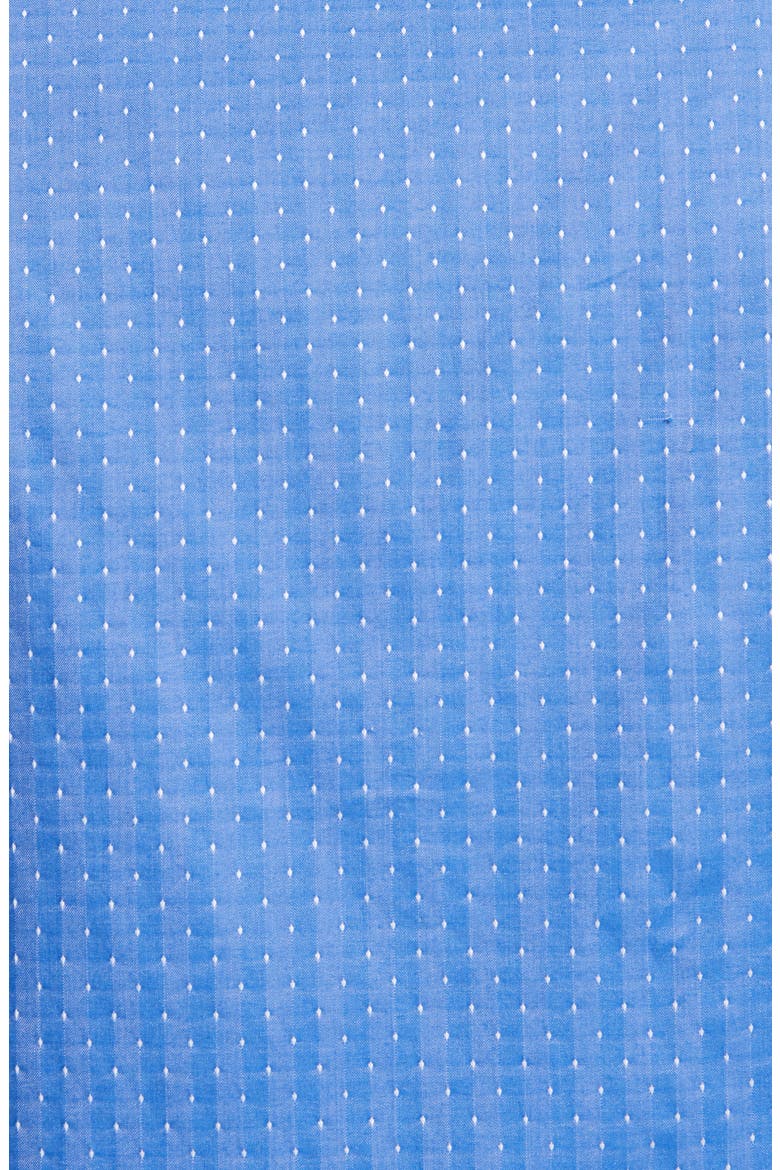 Trim Fit Dot Dress Shirt, Alternate, color, MEDIUM BLUE