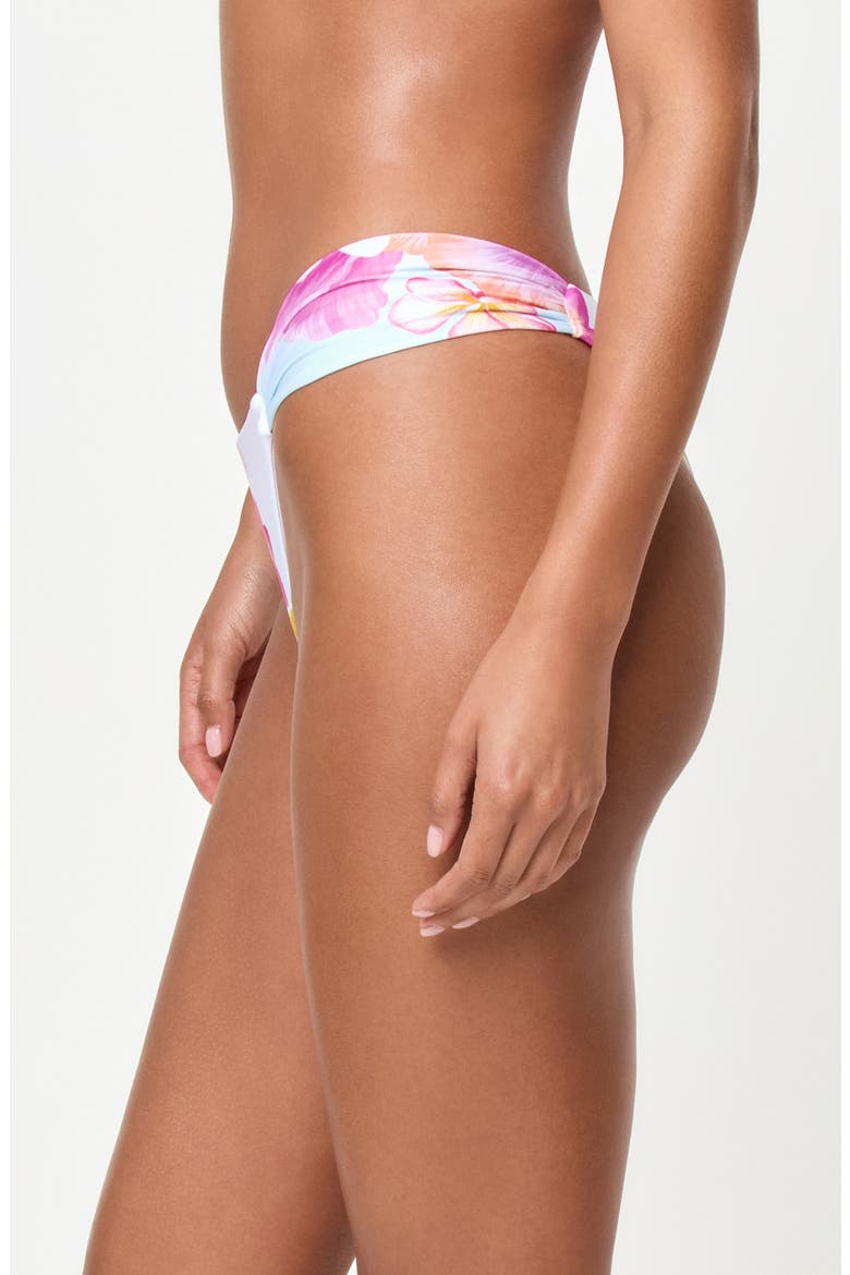 Dolce Bitsy Bikini Bottoms, Alternate, color, HIBISCUS AND PLUMERIAS OH MY
