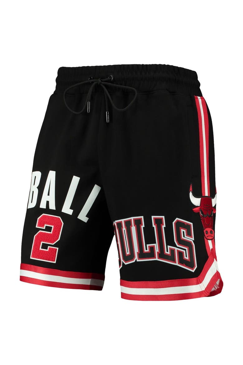 Men's Pro Standard Lonzo Ball Black Chicago Bulls Player Replica Shorts, Alternate, color, Black