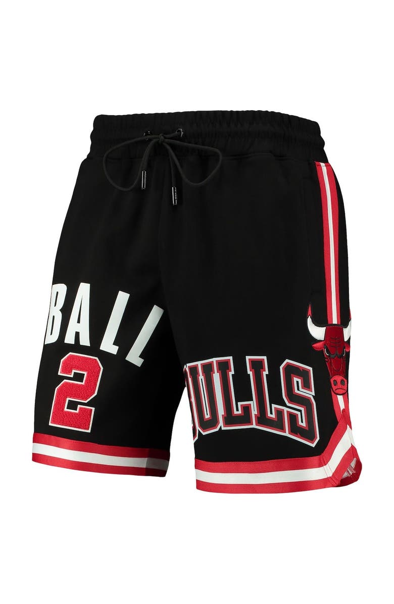 PRO STANDARD Men's Pro Standard Lonzo Ball Black Chicago Bulls Player Replica Shorts, Alternate, color, 