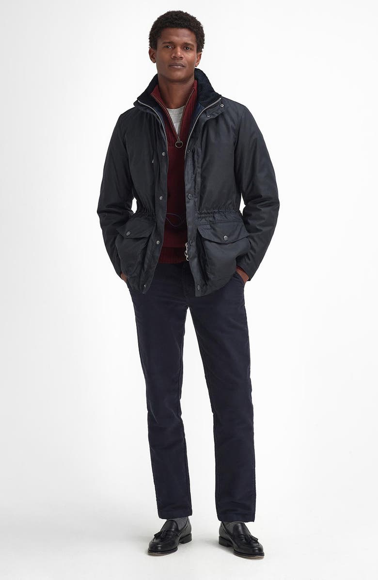 Barbour Falstone Waxed Cotton Jacket, Alternate, color, 