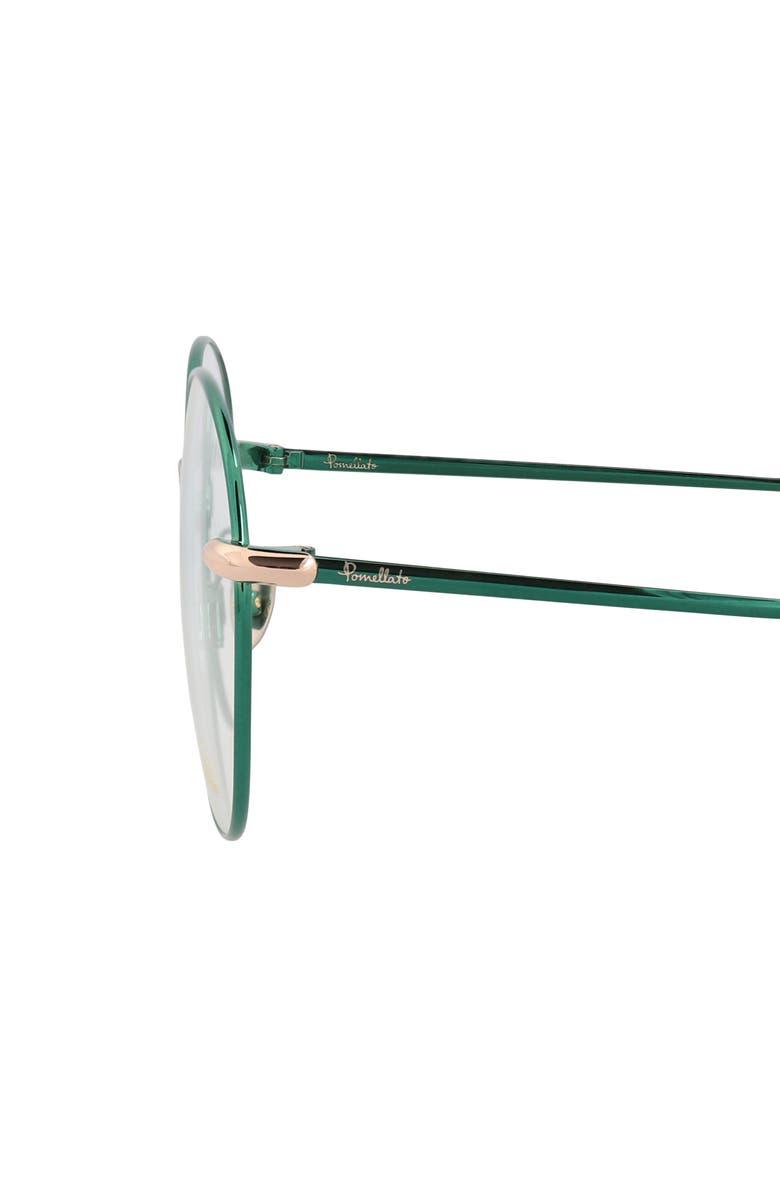 Pomellato Novelty 57mm Oval Optical Glasses, Alternate, color, Blue Transparent