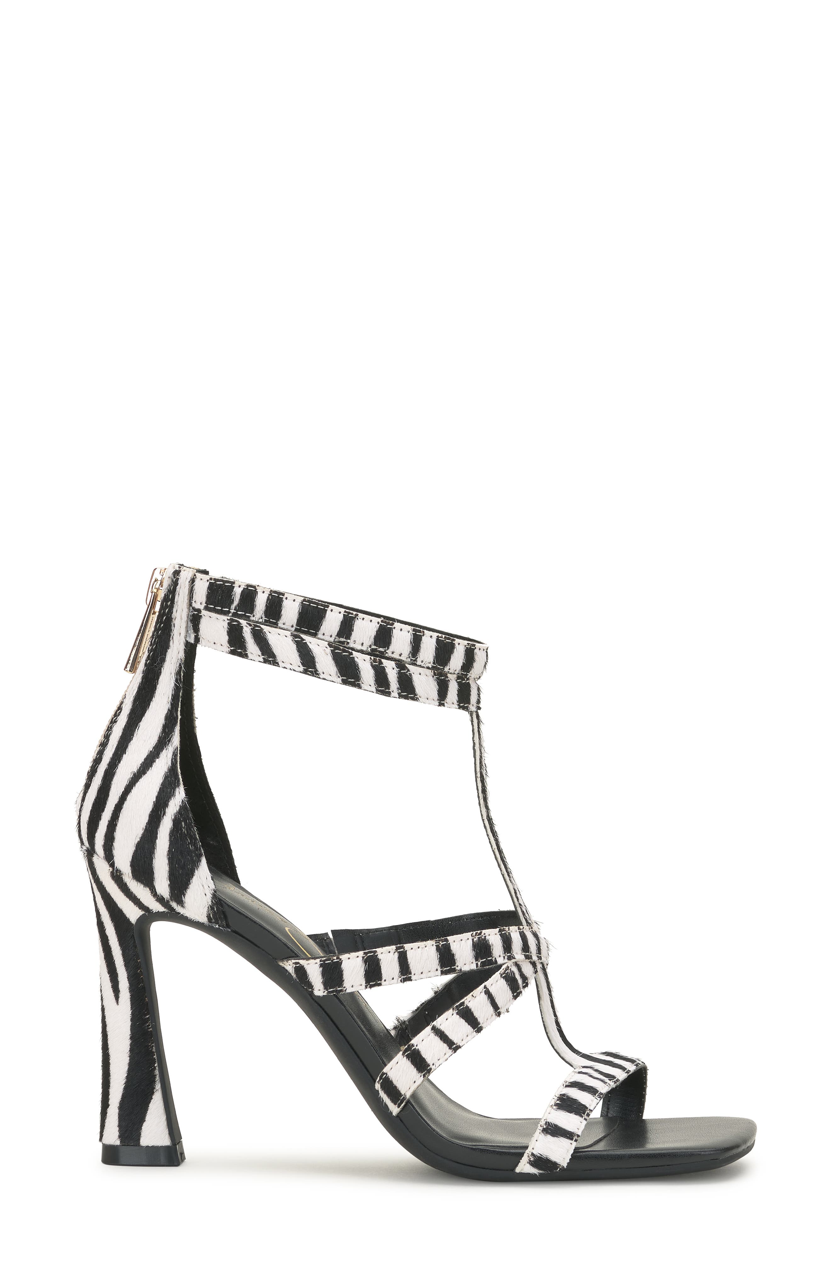 Jessica Simpson Aaralyn Strappy Sandal, Alternate, color, Black/ White
