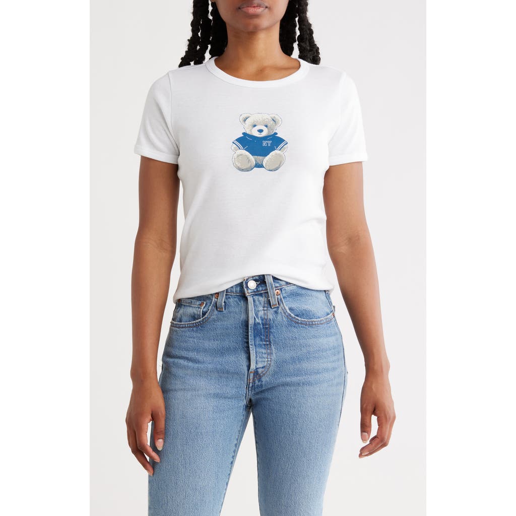 Vinyl Icons Small Ny Teddy Baer Graphic Baby T-shirt In White