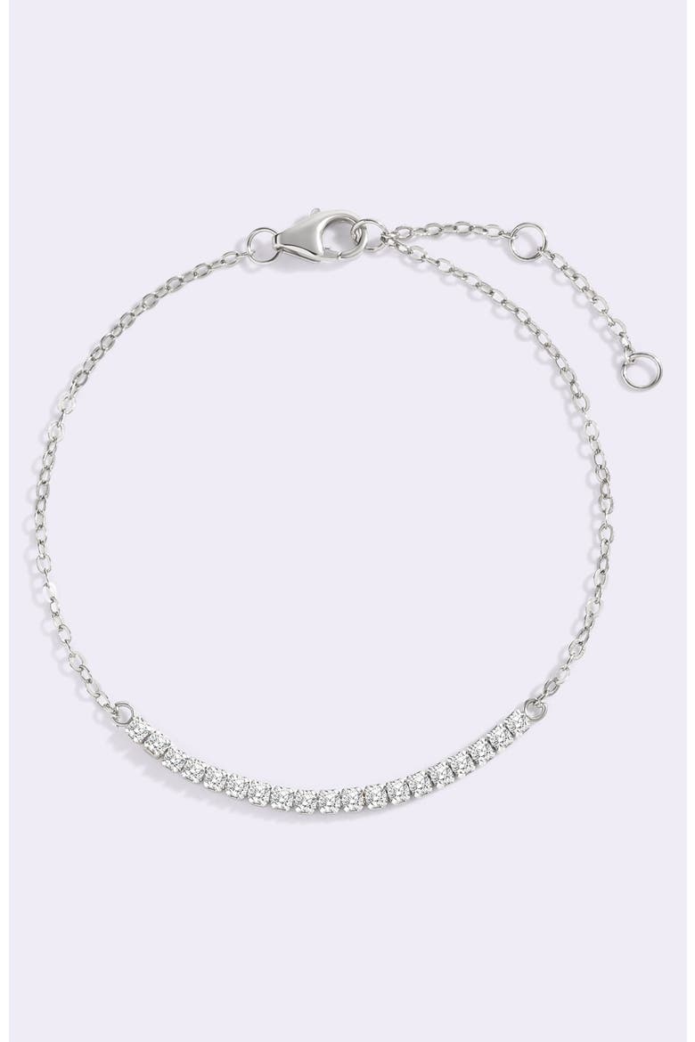 Petite Line Bracelet, Main, color, Silver