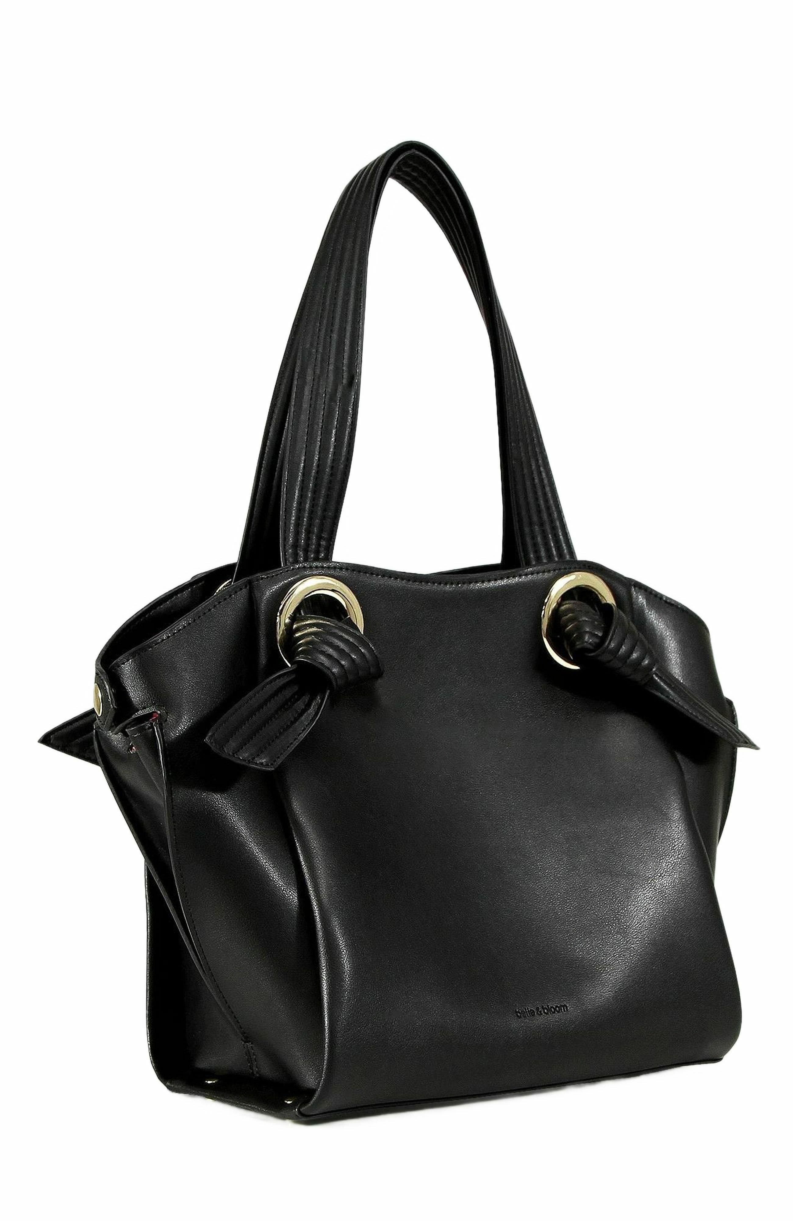 Belle & Bloom Heart Of Gold Leather Shoulder Bag, Alternate, color, Black