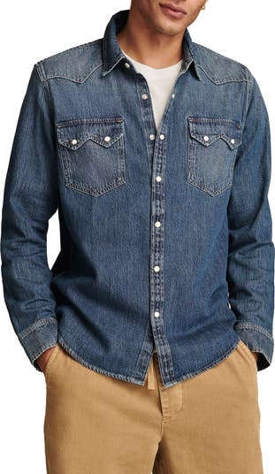 Core Denim Western Snap-Up Shirt