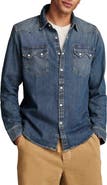 Lucky Brand Core Denim Western Snap-Up Shirt