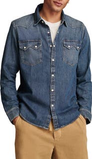 Lucky Brand Core Denim Western Snap-Up Shirt