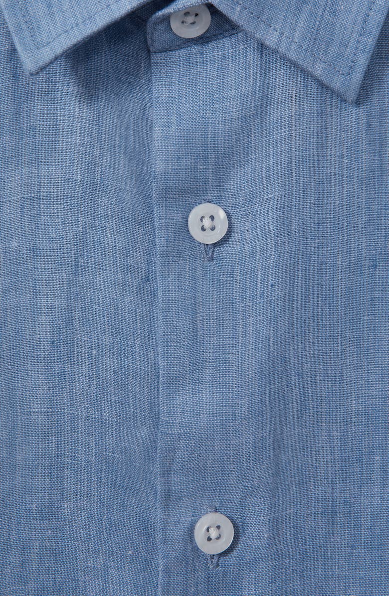 Reiss Kids' Holiday Shirt, Alternate, color, Sky Blue