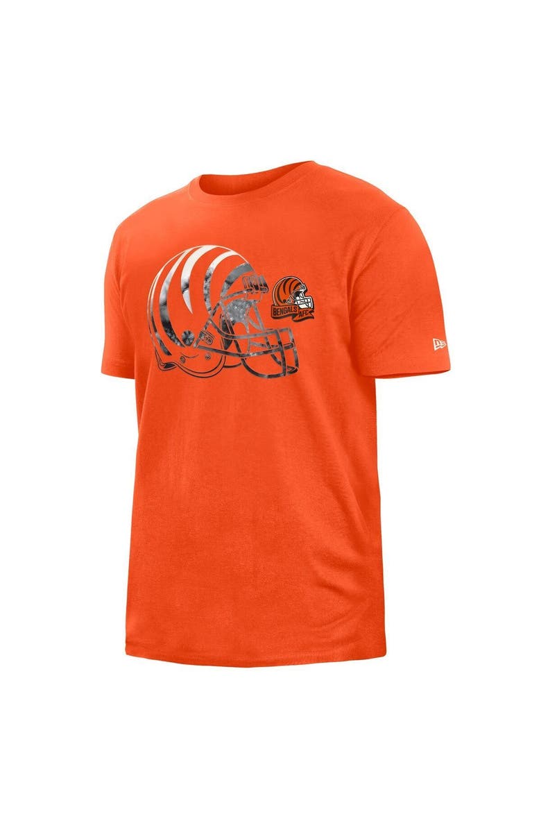 New Era Men's New Era Orange Cincinnati Bengals 2022 Sideline Ink Dye T-Shirt, Alternate, color, 
