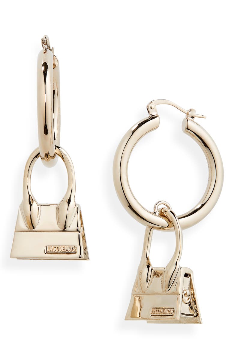 Jacquemus Les Creoles Chiquito Charm Hoop Earrings, Main, color,
