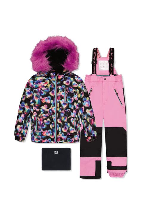 Play Heart Jacket & Reinforced Pants Two Piece Snowsuit