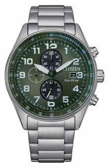 Citizen Eco Drive Chronograph Stainless Steel Bracelet Watch, 43mm