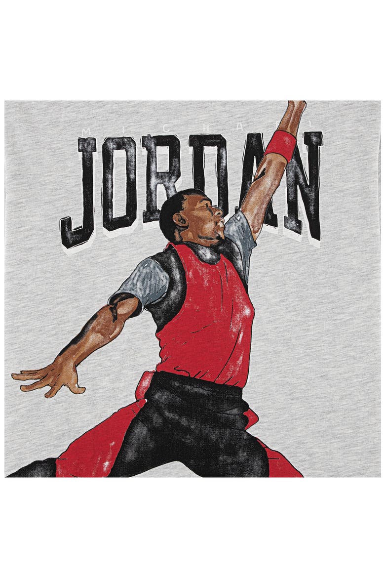 Kids' Jordan Sketch Graphic T-Shirt, Alternate, color, C87GREY HE