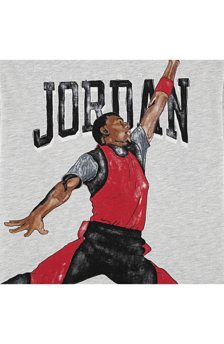 Jordan Kids' Jordan Sketch Graphic T-Shirt, Alternate, color, Grey Heather