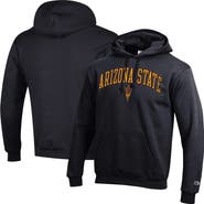 Champion Men's Champion Black Arizona State Sun Devils Arched Logo Fleece Pullover Hoodie