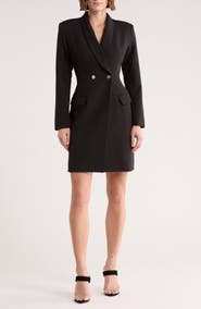 AREA STARS Evangelista Long Sleeve Blazer Dress