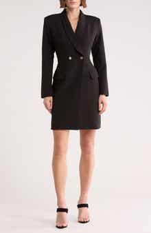 AREA STARS Evangelista Long Sleeve Blazer Dress