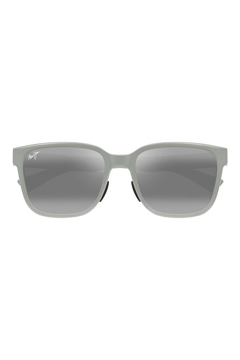 Paulele AF 57mm PolarizedPlus2® Round Sunglasses, Main, color, GREEN/ NEUTRAL GREY