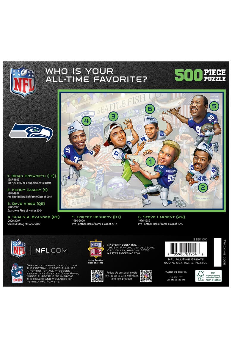 Seattle Seahawks 500 Piece Puzzle, Alternate, color, Multicolor