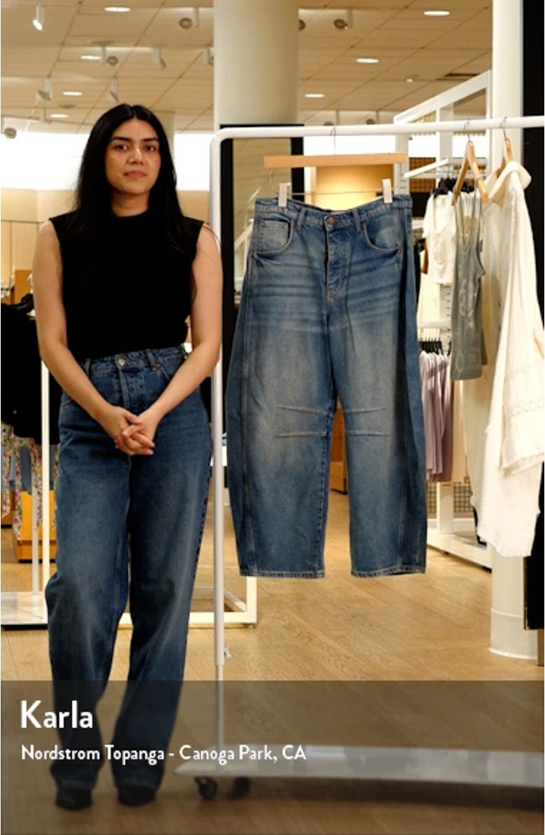 Good Luck Mid Rise Barrel Leg Jeans