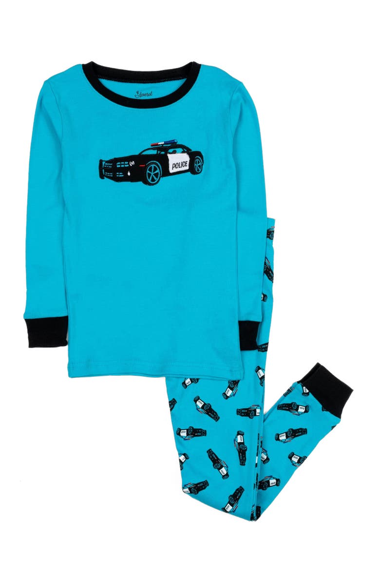 Leveret Kids Cotton Two-Piece Printed Pajamas, Vehicles
Machines, Alternate, color, Police Car