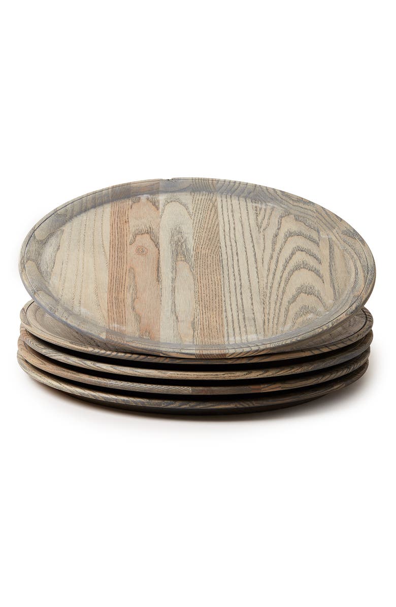 Farmhouse Pottery Crafted Wooden Charger, Main, color, 