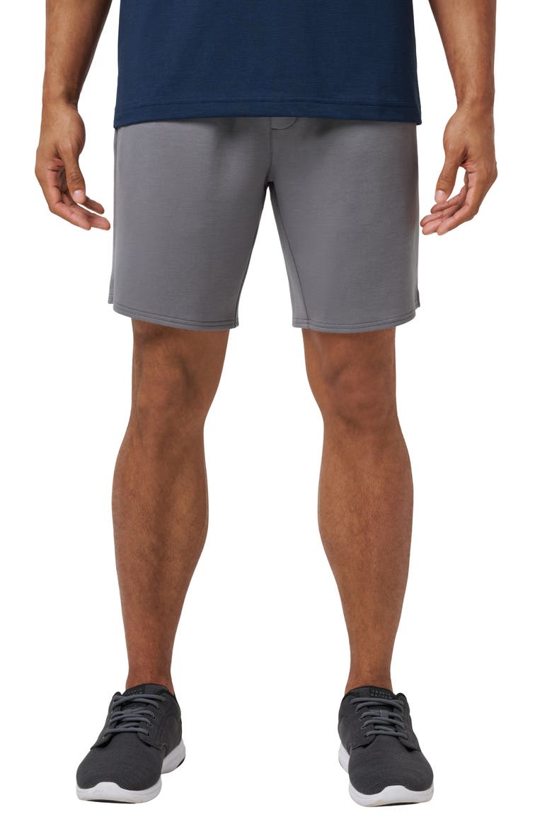 Fibercloud Drawstring Shorts, Main, color, HEATHER GREY