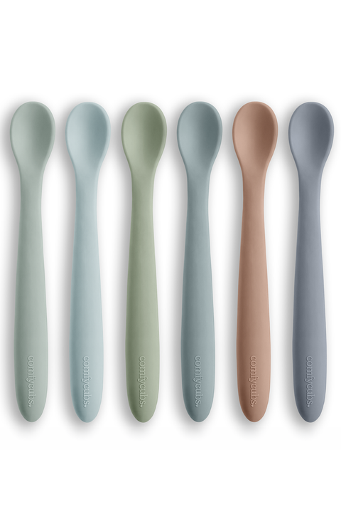 Silicone Baby Spoons Set, 6 Pack