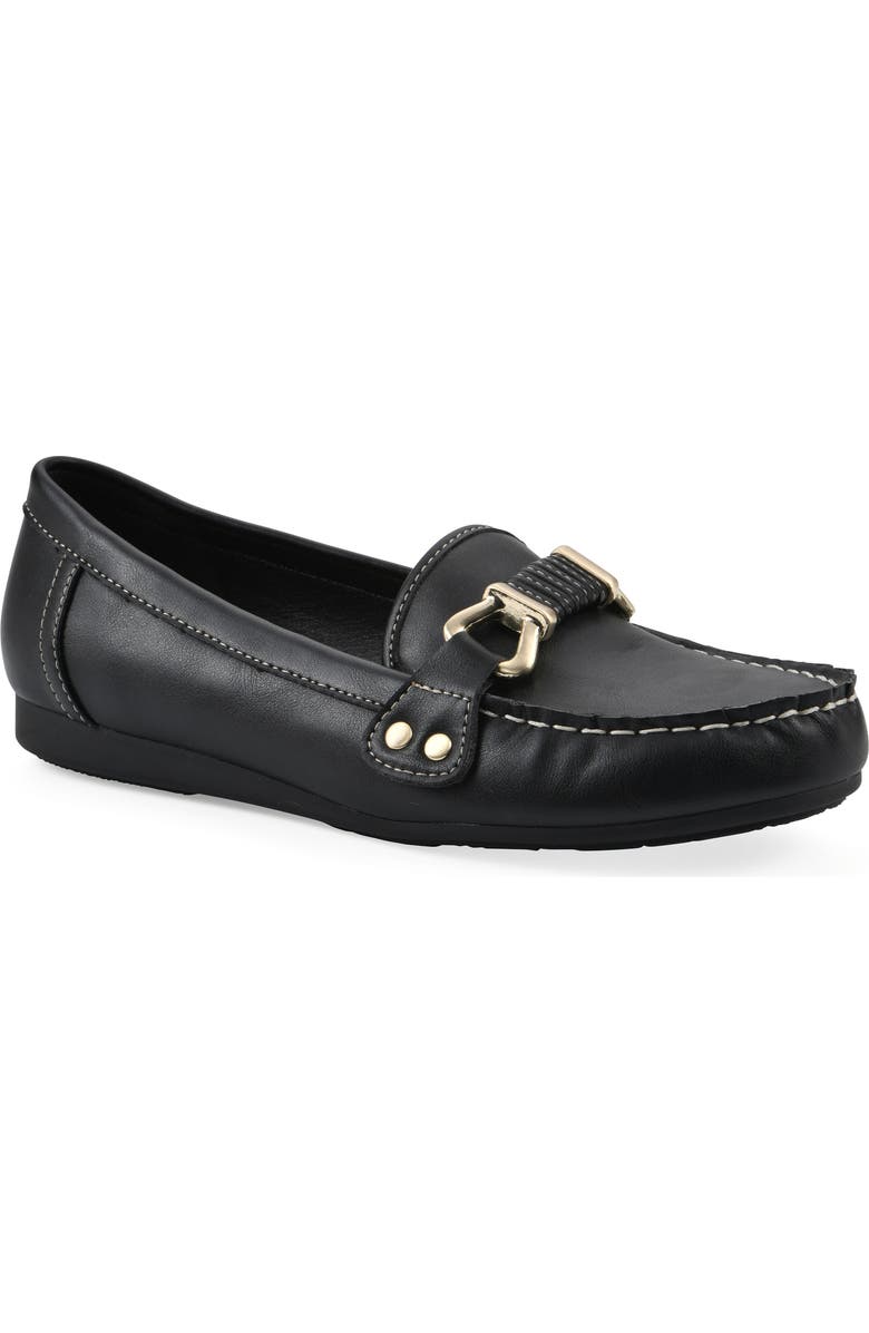 White Mountain Footwear Wayside Bit Loafer, Main, color, Black/Smooth