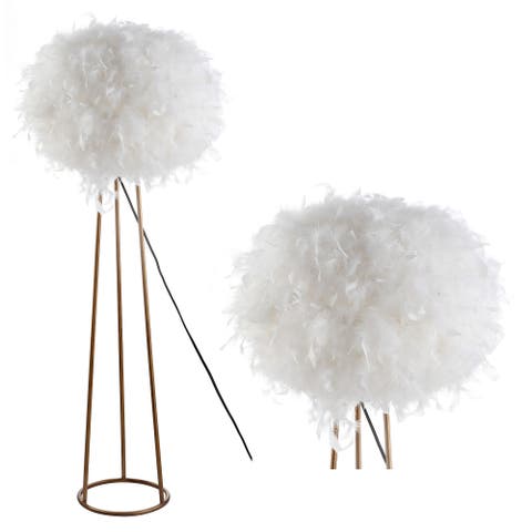 Stork Feather Metal LED Floor Lamp