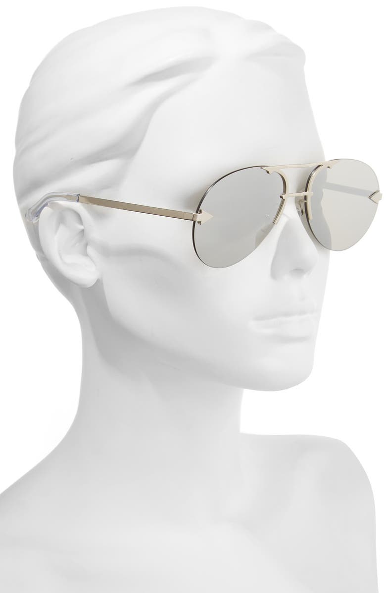 Karen Walker Love Hangover 60mm Aviator Sunglasses, Alternate, color, 