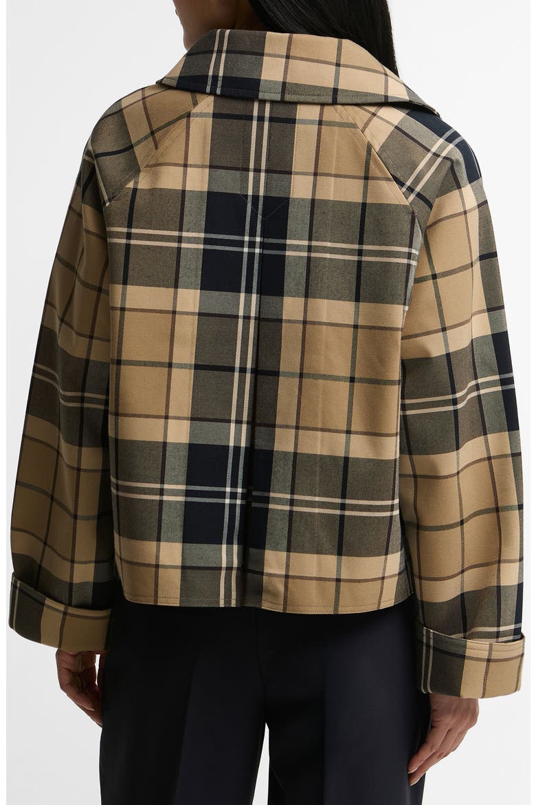Delilah Checked Showerproof Jacket, Alternate, color, BIRCHWOOD DRESS