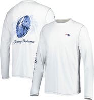Tommy Bahama Men's Tommy Bahama White New England Patriots Laces Out Billboard Long Sleeve T-Shirt