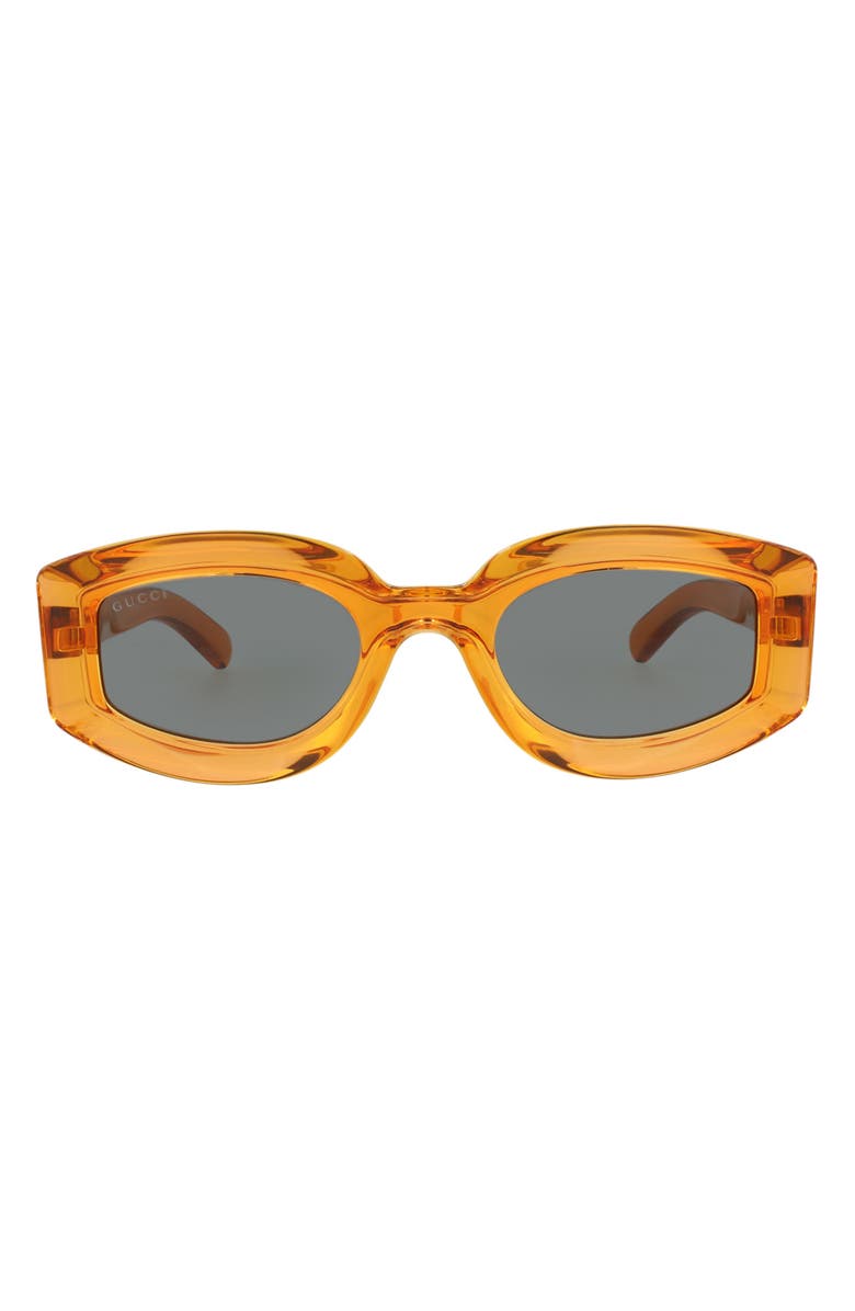 Gucci 51mm Cat Eye Sunglasses, Main, color, Orange Orange Grey
