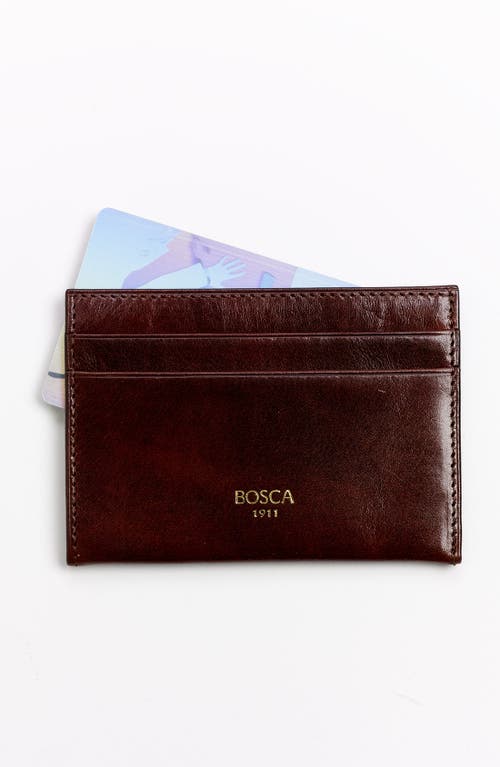 Bosca Old Leather Weekend Wallet in Dark Brown 