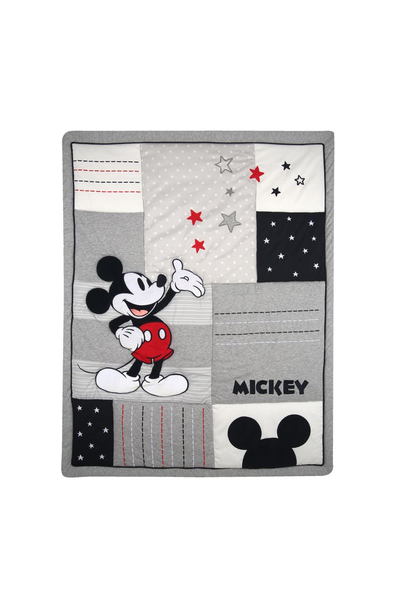 Lambs & Ivy Disney Baby Magical Mickey Mouse 3-Piece Crib Bedding Set, Alternate, color,