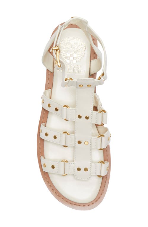 Vince Camuto Claira Gladiator Sandal In Panna Creme Smooth
