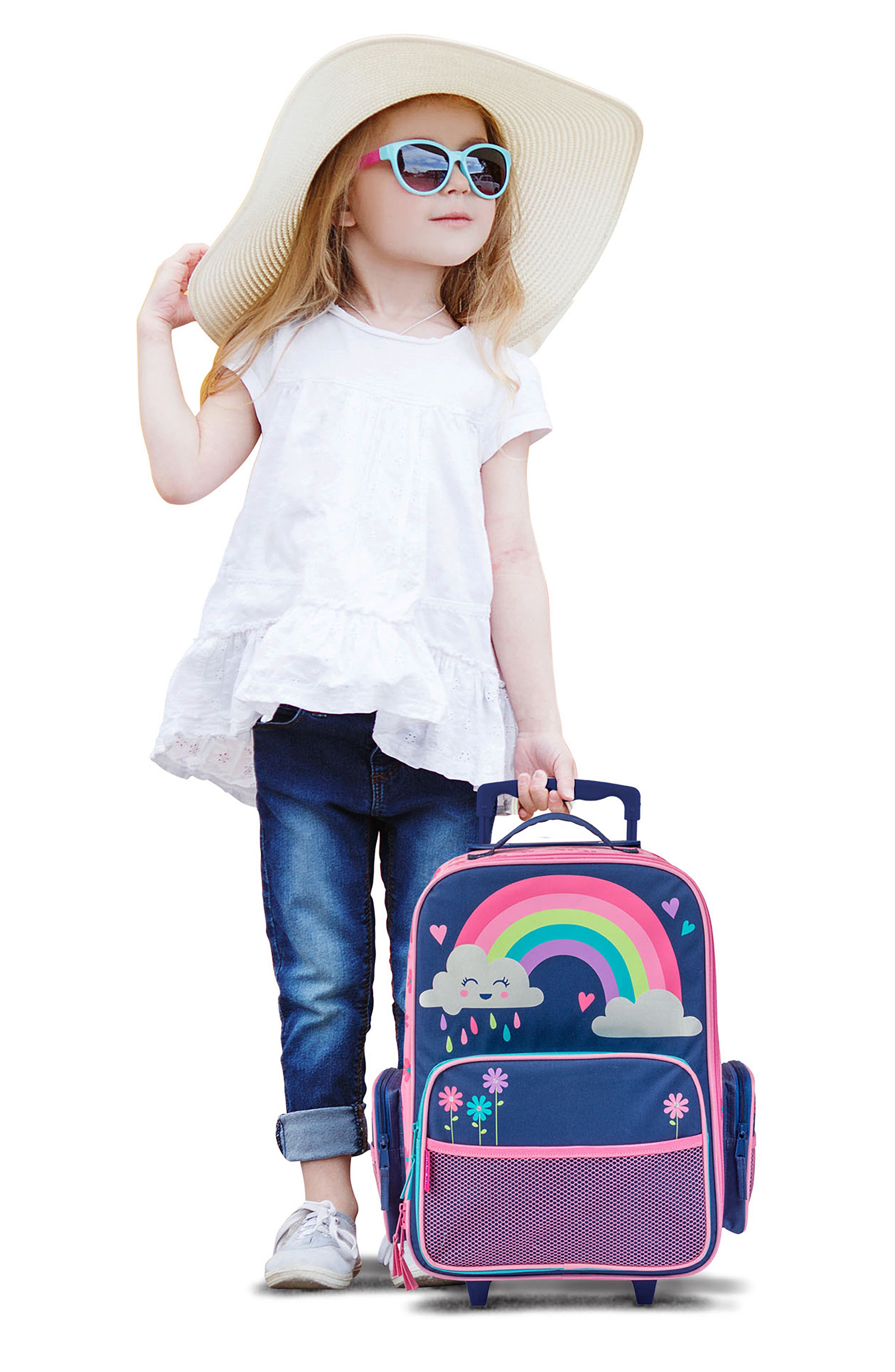 Stephen Joseph 18-Inch Rolling Suitcase, Alternate, color, Rainbow