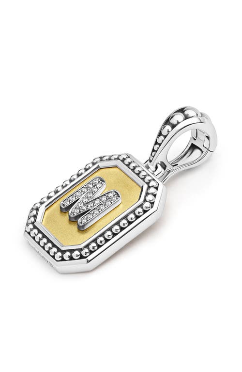 Lagos Signature Caviar Initial Enhancer In Two-tone M
