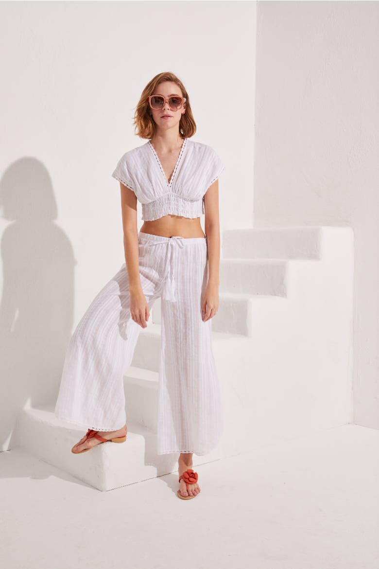 Muscha Pants, Alternate, color, White